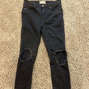 Black free people skinny jeans